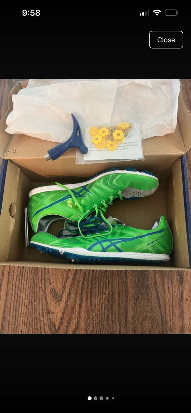 ASICS Spivey LD Track & Field Spikes Neon Green/Malibu/Quick Silver